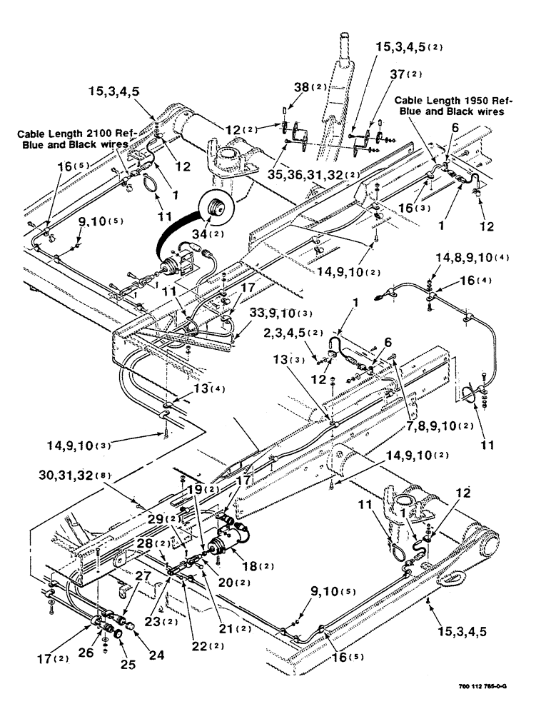 Схема запчастей Case IH 8581 - (10-20) - ELECTRICAL ASSEMBLY, SWITCH AND SOLENOID Accumulator