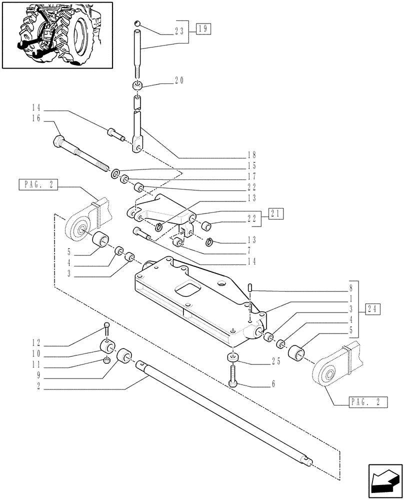 Схема запчастей Case IH JX70 - (1.89.6[01]) - IMPLEMENT CARRIER (09) - IMPLEMENT LIFT