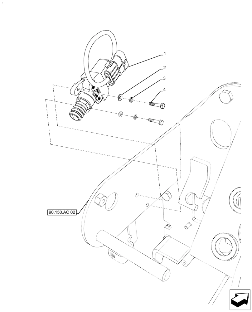 Схема запчастей Case IH FARMALL 140A - (55.618.AI[04]) - VAR - 391610 - LIMIT SWITCH, BRAKES, PEDAL, CAB (55) - ELECTRICAL SYSTEMS