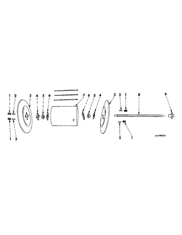 Схема запчастей Case IH 449A - (E-36) - CHECKROW PLANTING ATTACHMENT, REEL 