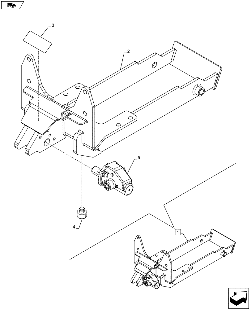 Схема запчастей Case IH FARMALL 105U - (37.106.AA[06]) - VAR - 331945 - AUTOMATIC PICK-UP HITCH, TOW HOOK, COMPONENTS, ISO (37) - HITCHES, DRAWBARS & IMPLEMENT COUPLINGS