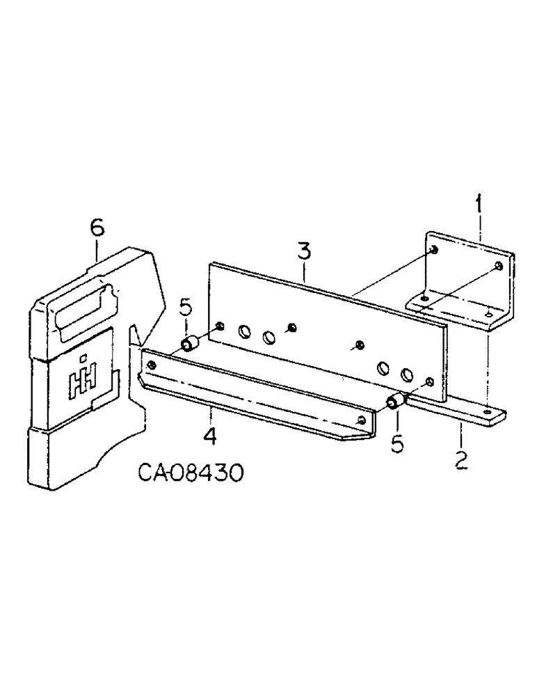 Схема запчастей Case IH 800 - (05-23) - WHEELS, WEIGHT BRACKET ATTACHMENT, UNIT R, FOR ASSISTS WHEELS (06) - POWER TRAIN