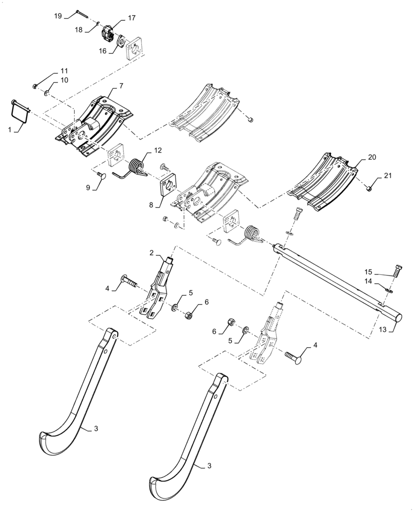 Схема запчастей Case IH 3162 - (58.131.05[06]) - AHHC, ARM ASSY, DRAPER WIDE (58) - ATTACHMENTS/HEADERS