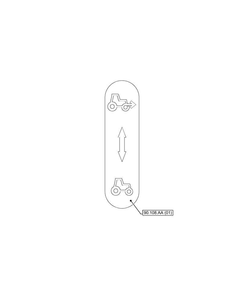 Схема запчастей Case IH FARMALL 120C - (00.000.90[07]) - PICTORIAL INDEX - PLATFORM, CAB, BODYWORK AND DECALS (00) - GENERAL & PICTORIAL INDEX