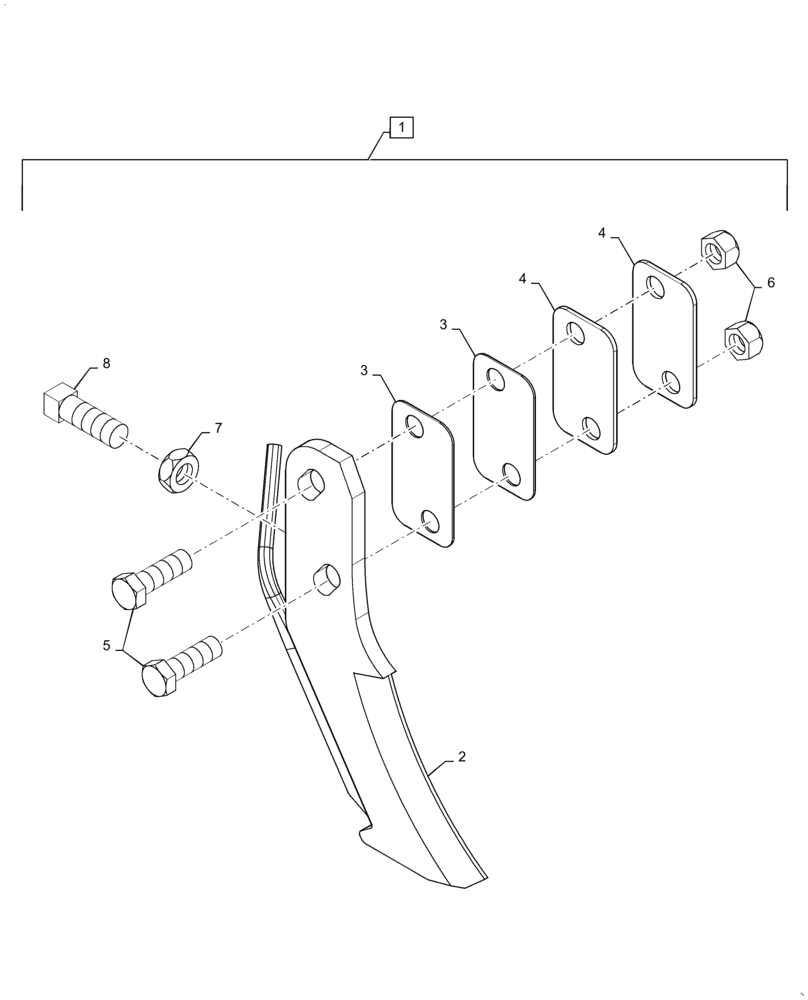 Схема запчастей Case IH 920 - (75.200.03) - KIT COULTER KNIFE (75) - SOIL PREPARATION