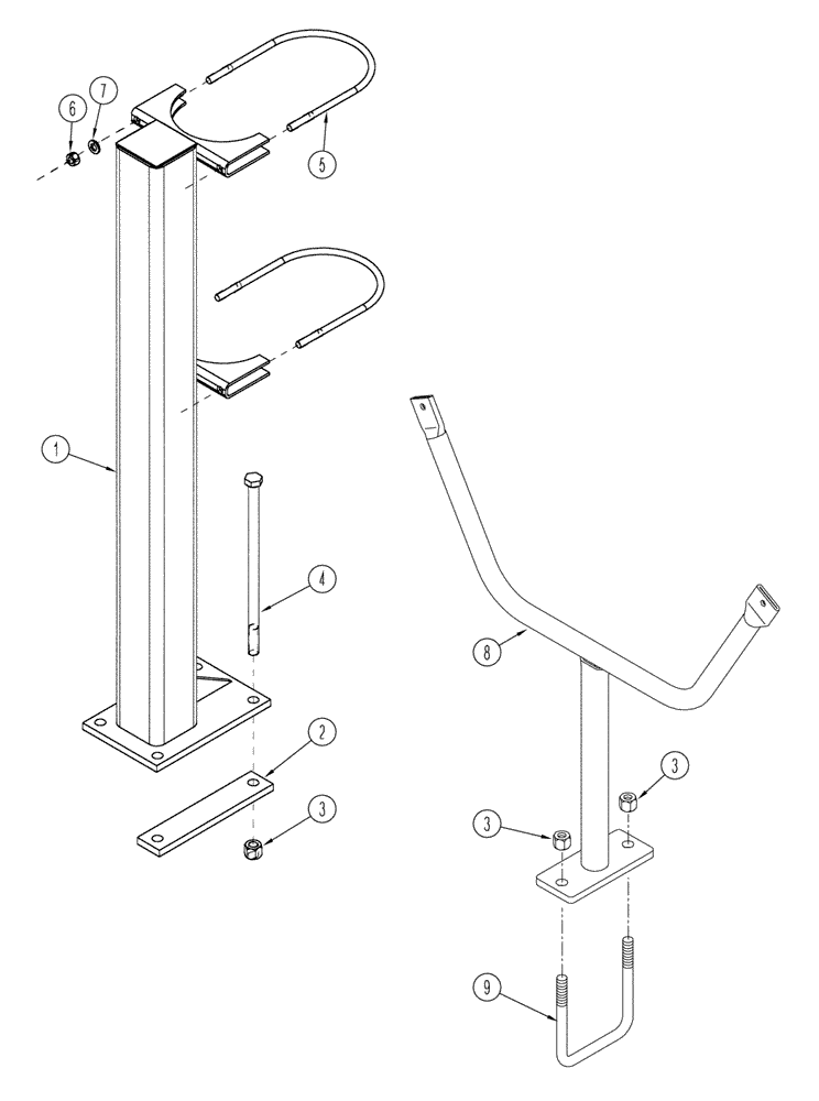 Схема запчастей Case IH SDX30 - (6.040.1) - CONCORD AIR CART FRONT TOW PRIMARY MANIFOLD STANDS Related Equipment