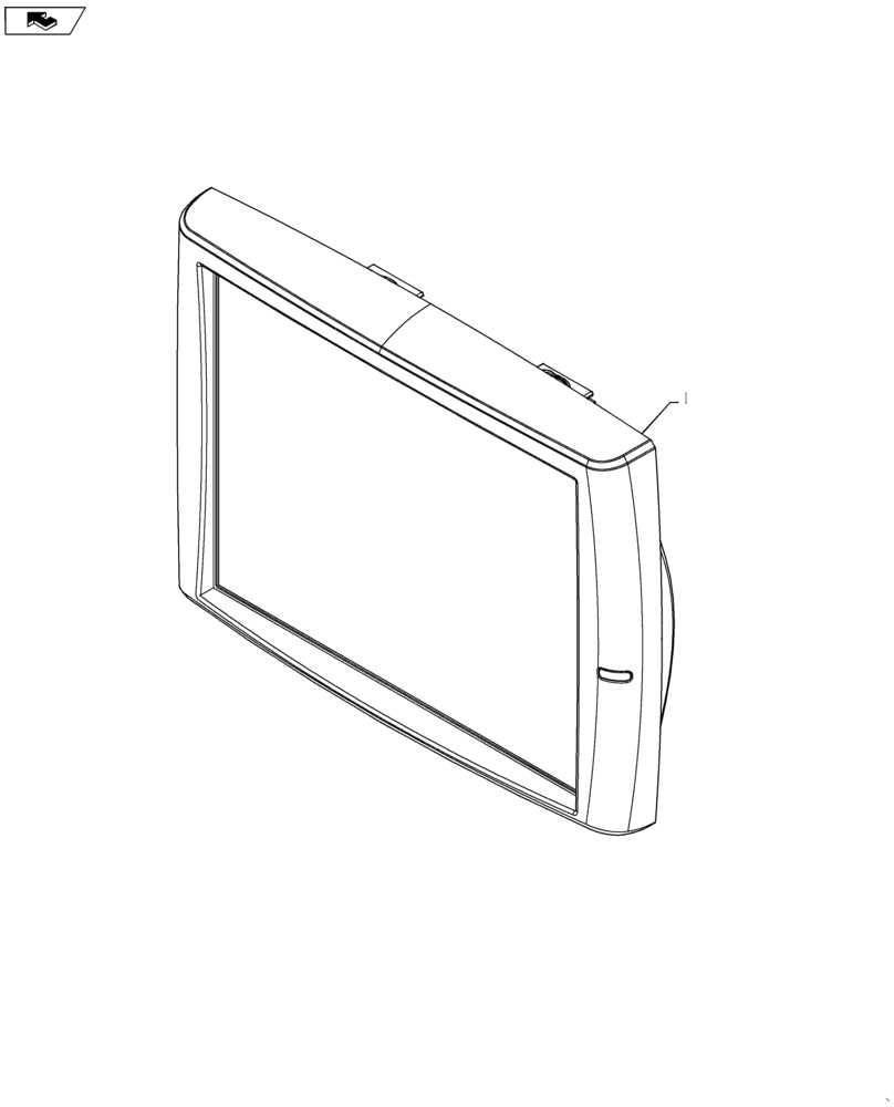 Схема запчастей Case IH 4955 - (55.530.AF[01]) - DISPLAY TOUCHSCREEN FRED II (55) - ELECTRICAL SYSTEMS