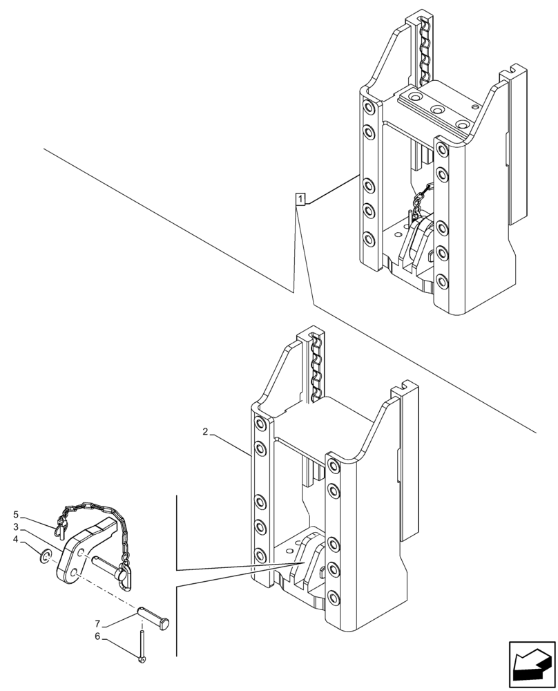 Схема запчастей Case IH MAXXUM 115 - (37.100.AK[06]) - VAR - 758461 - SLIDER, FRAME, COMPONENTS (FRANCE) (37) - HITCHES, DRAWBARS & IMPLEMENT COUPLINGS