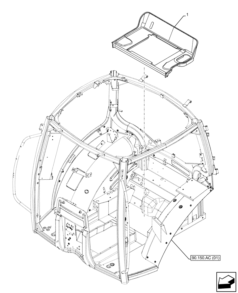 Схема запчастей Case IH MAXXUM 135 - (90.160.AR[02]) - VAR - 390911 - FLOOR MAT, REAR
VAR - 390911 - FLOOR MAT, REAR (90) - PLATFORM, CAB, BODYWORK AND DECALS