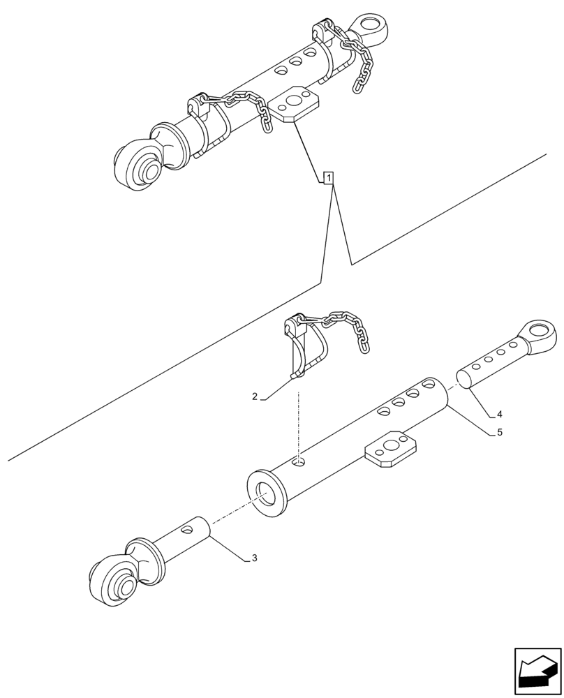 Схема запчастей Case IH MAXXUM 145 - (37.120.AF[04]) - VAR - 758456 - 3 POINT HITCH, REAR, MECHANICAL, STABILIZER, COMPONENTS, NA (37) - HITCHES, DRAWBARS & IMPLEMENT COUPLINGS