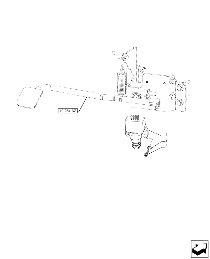 Схема запчастей Case IH MAXXUM 135 - (55.519.AE) - VAR - 758400 - ENGINE EXHAUST BRAKE, SWITCH (55) - ELECTRICAL SYSTEMS