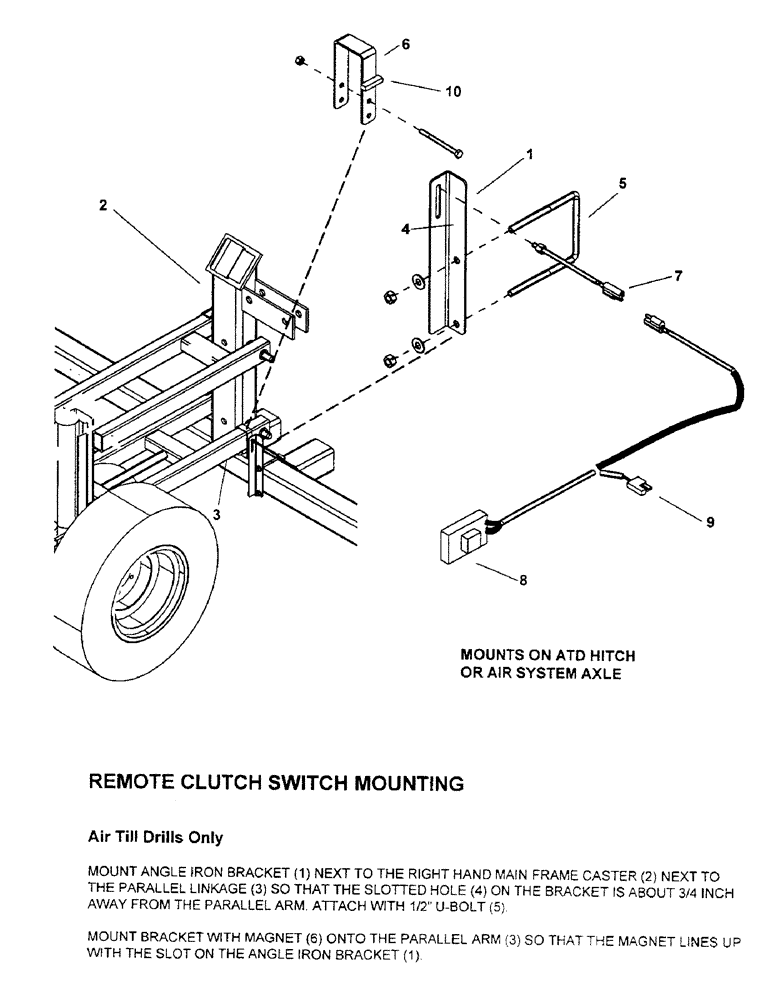 Схема запчастей Case IH 2400 - (C32) - REMOTE CLUTCH SWITCH MOUNTING 