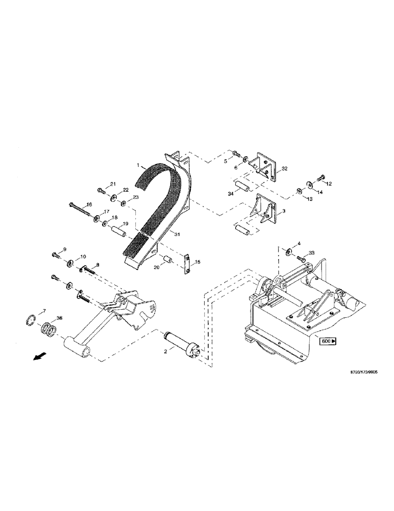 Схема запчастей Case IH 8790 - (020) - DRIVE SYSTEM, CRACKER DRIVE (14) - MAIN GEARBOX & DRIVE