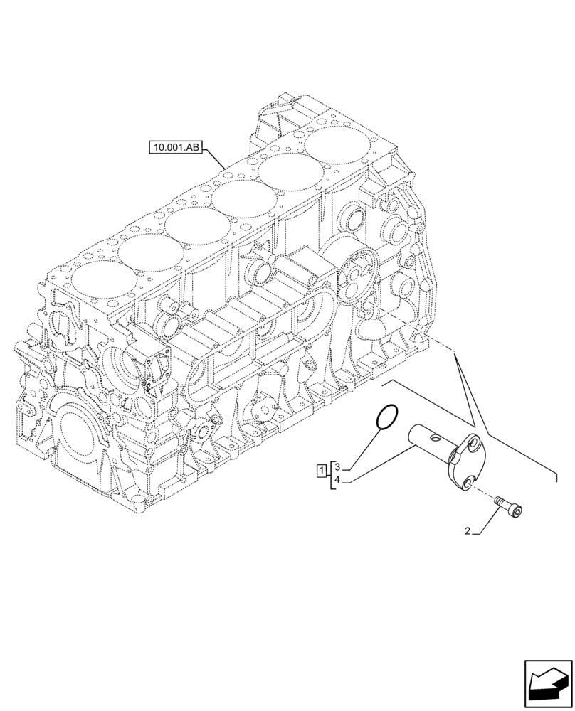 Схема запчастей Case IH F2CFE613A B006 - (10.304.AM) - PRESSURE CONTROL VALVE (10) - ENGINE