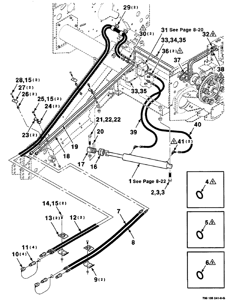 Схема запчастей Case IH RS451 - (8-18) - HYDRAULIC ASSEMBLY, THREADER CONTROL (07) - HYDRAULICS