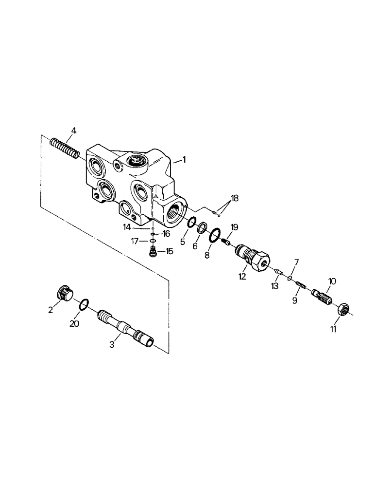 Схема запчастей Case IH KR-1225 - (08-16) - INLET BODY ASSEMBLY (07) - HYDRAULICS