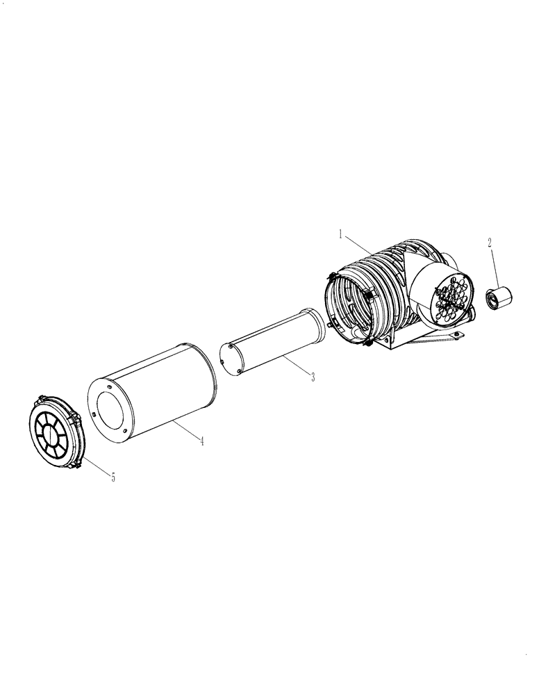 Схема запчастей Case IH 635 - (10.202.02) - AIR CLEANER ASSY (10) - ENGINE