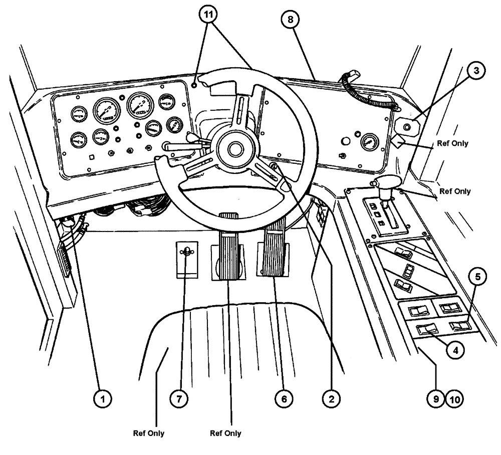 Схема запчастей Case IH FLX4300 - (01-002) - CAB ELECTRICAL GROUP (10) - CAB