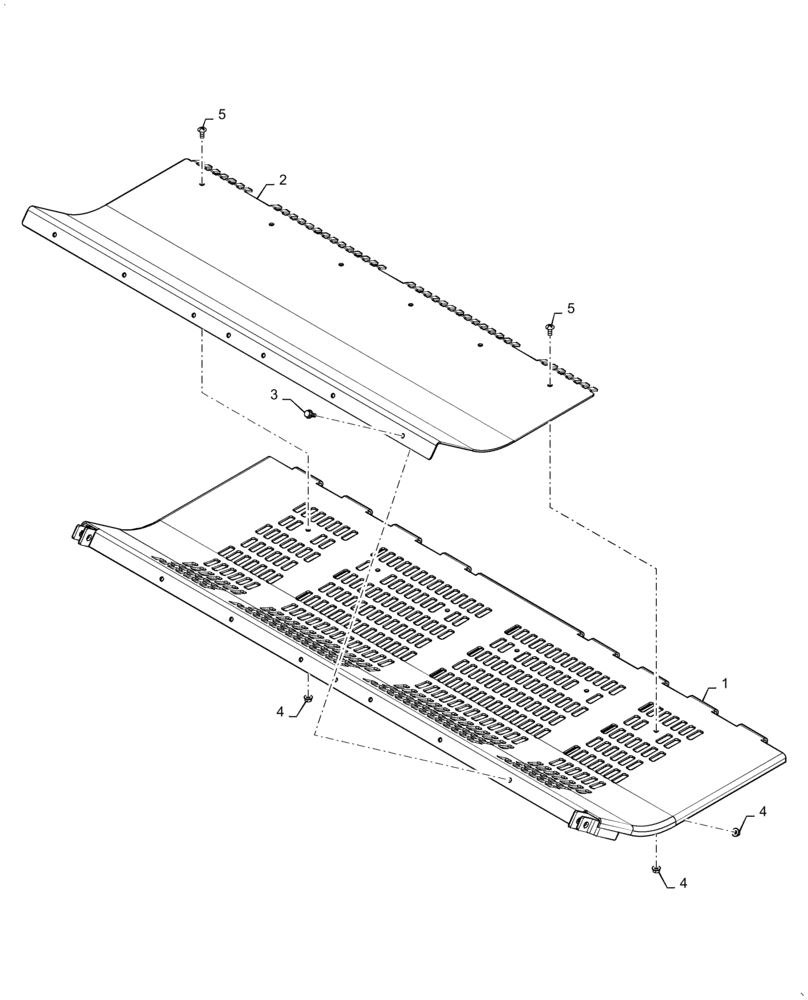 Схема запчастей Case IH 7140 - (72.220.AL) - VAR - 425115 - CONCAVE, BEATER (72) - SEPARATION