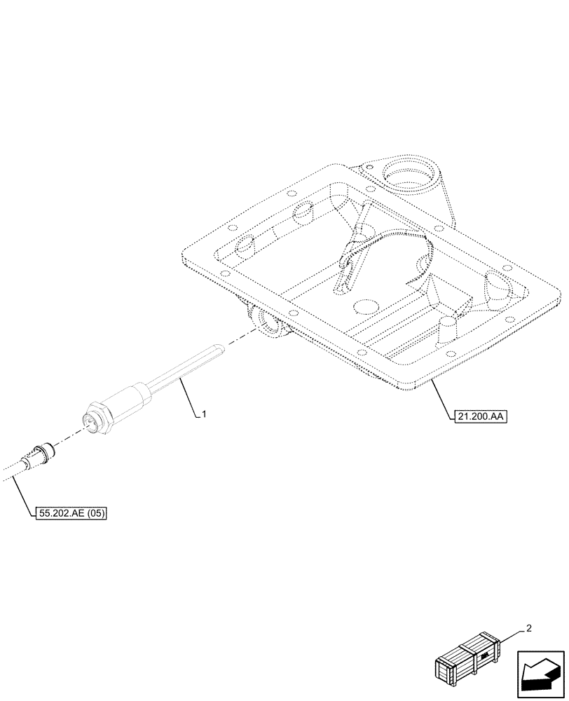 Схема запчастей Case IH MAXXUM 115 - (55.202.AE[08]) - VAR - 758402 - COLD START SYSTEM, BLOCK HEATER (55) - ELECTRICAL SYSTEMS