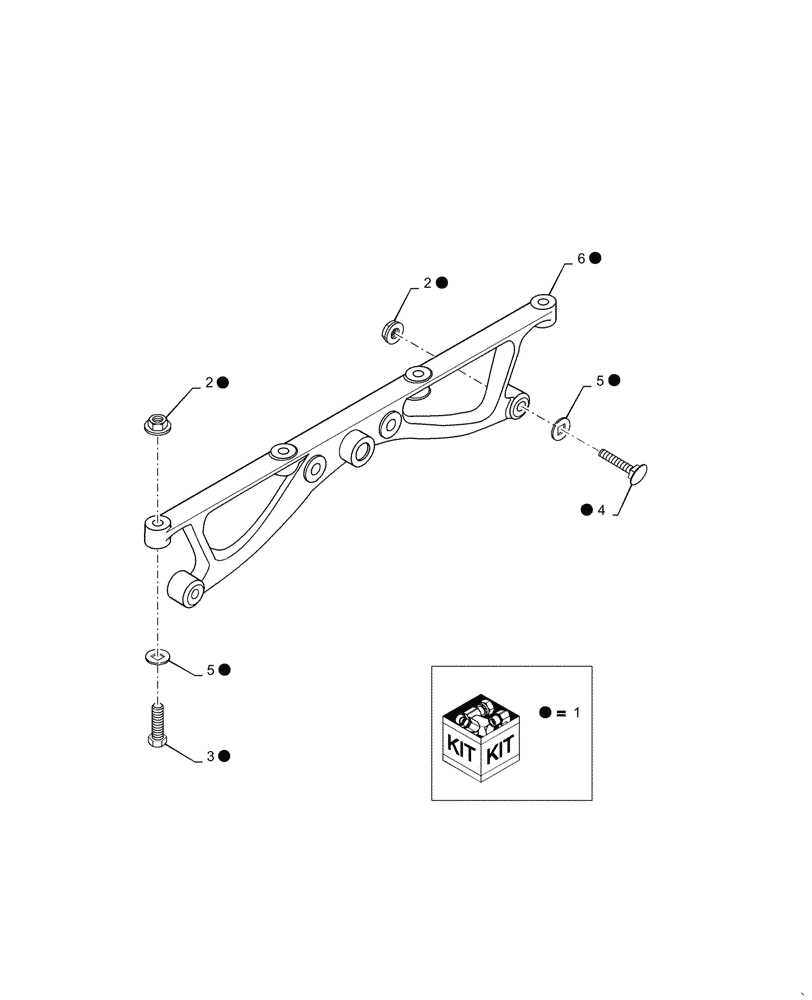 Схема запчастей Case IH 2388 - (09B-17[01]) - KIT SHAKER DRIVE PIVOT SUPPORT (14) - ROTOR, CONCANVES & SIEVE