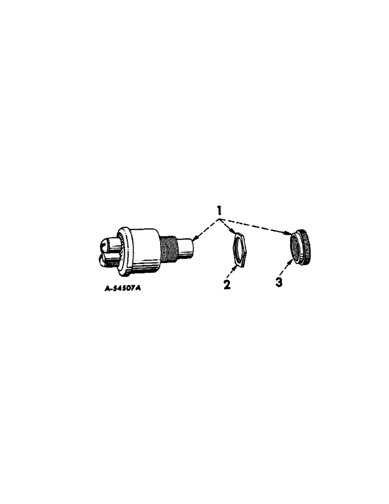 Схема запчастей Case IH 660 - (106[A]) - ELECTRICAL SYSTEM, HORN OR GLOW PLUG SWITCH, COLE-HERSEE (06) - ELECTRICAL SYSTEMS