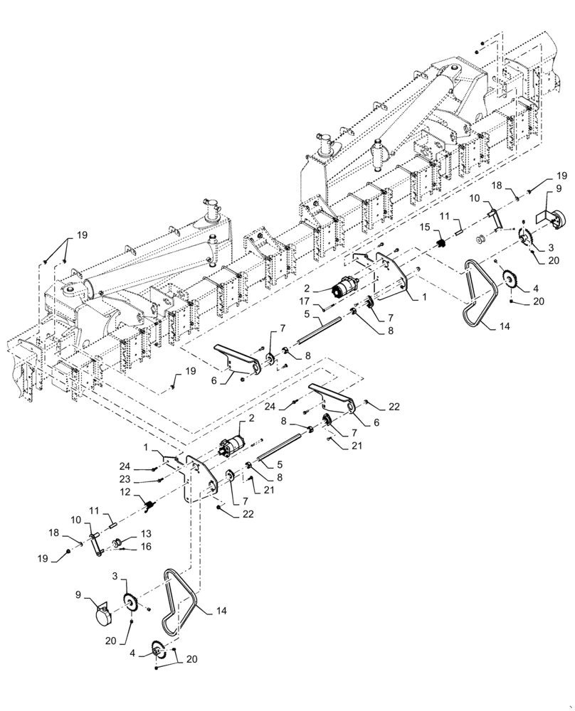 Схема запчастей Case IH 1265 - (35.744.AC[05]) - HYDRAULIC SEED DRIVE 36/22 (35) - HYDRAULIC SYSTEMS