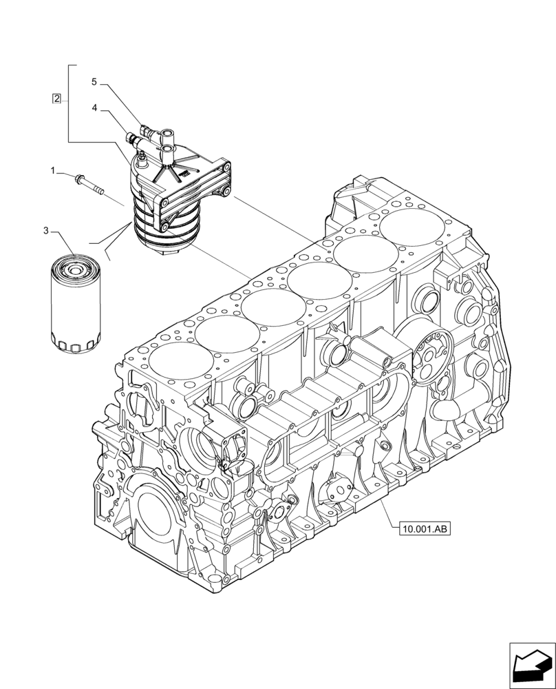 Схема запчастей Case IH MAGNUM 235 - (10.202.AG) - FUEL FILTER & RELATED PARTS (10) - ENGINE