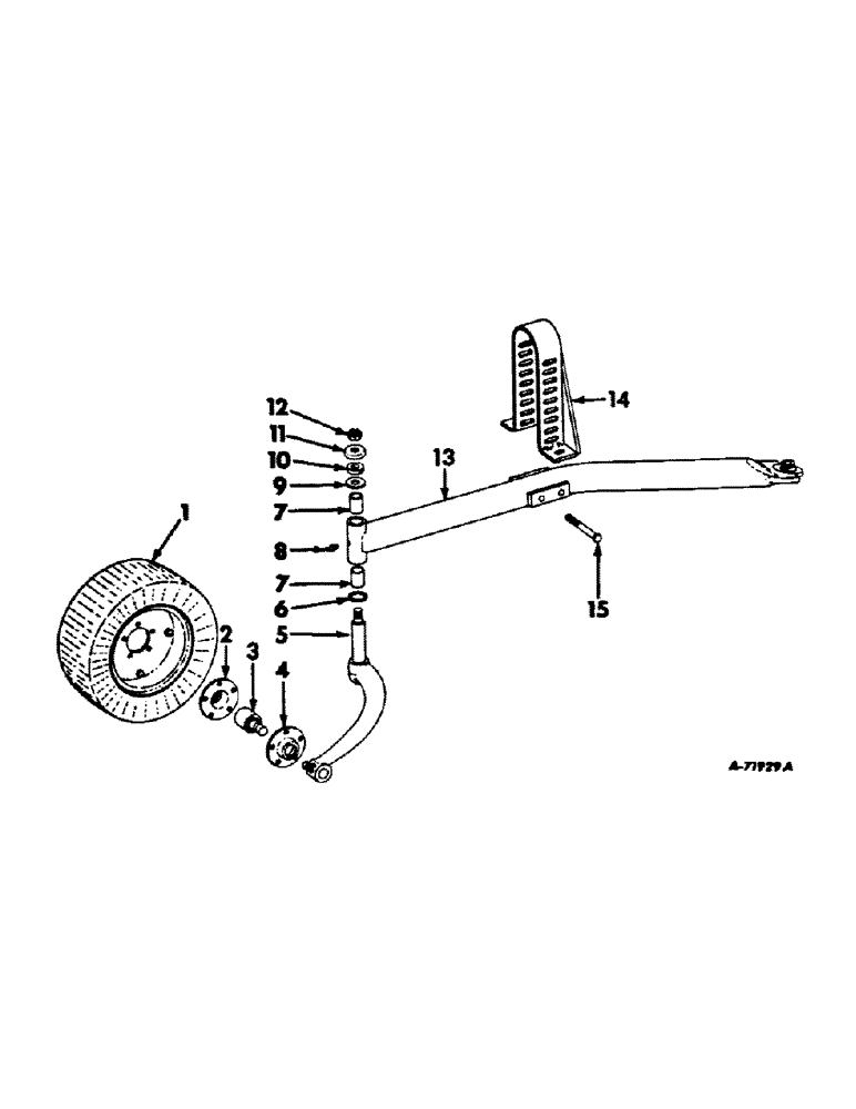 Схема запчастей Case IH 411 - (S-11) - GAUGE WHEEL 