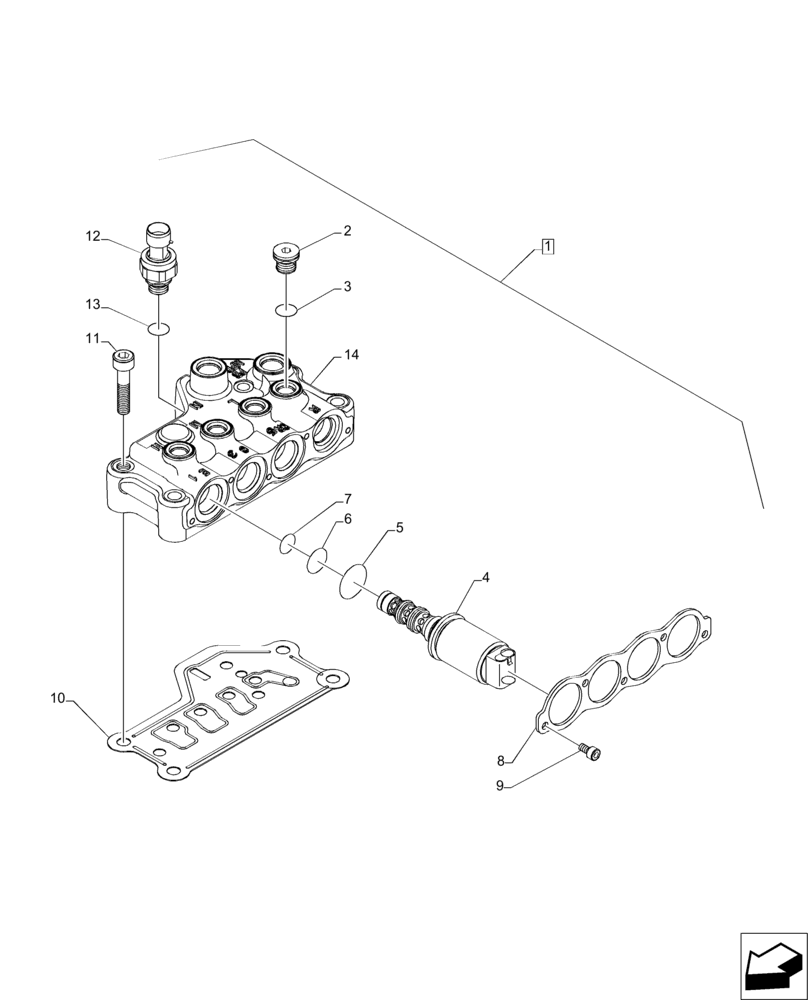 Схема запчастей Case IH MAGNUM 235 - (21.135.AQ[04]) - VALVE ASSEMBLY, TRANSMISSION CONTROL (21) - TRANSMISSION