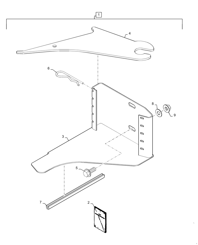 Схема запчастей Case IH RB464 - (18.82) - DIA KIT, DUMMY KNIFE HOLDER (18) - ACCESSORIES