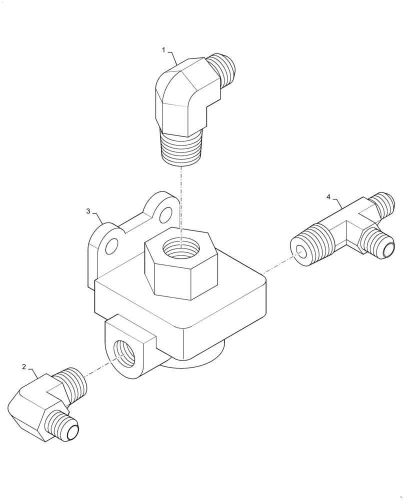 Схема запчастей Case IH TITAN 4540 - (36.100.AI[02]) - REAR BRAKE, QUICK RELEASE (36) - PNEUMATIC SYSTEM