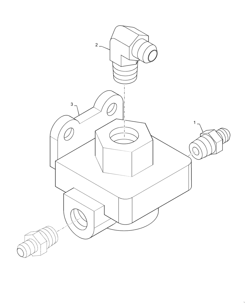 Схема запчастей Case IH TITAN 4040 - (36.100.AI [01]) - BRAKE, FRONT, QUICK RELEASE (36) - PNEUMATIC SYSTEM