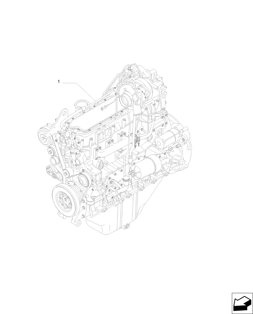 Схема запчастей Case IH MAGNUM 235 - (10.001.AD) - ENGINE, T2 (10) - ENGINE