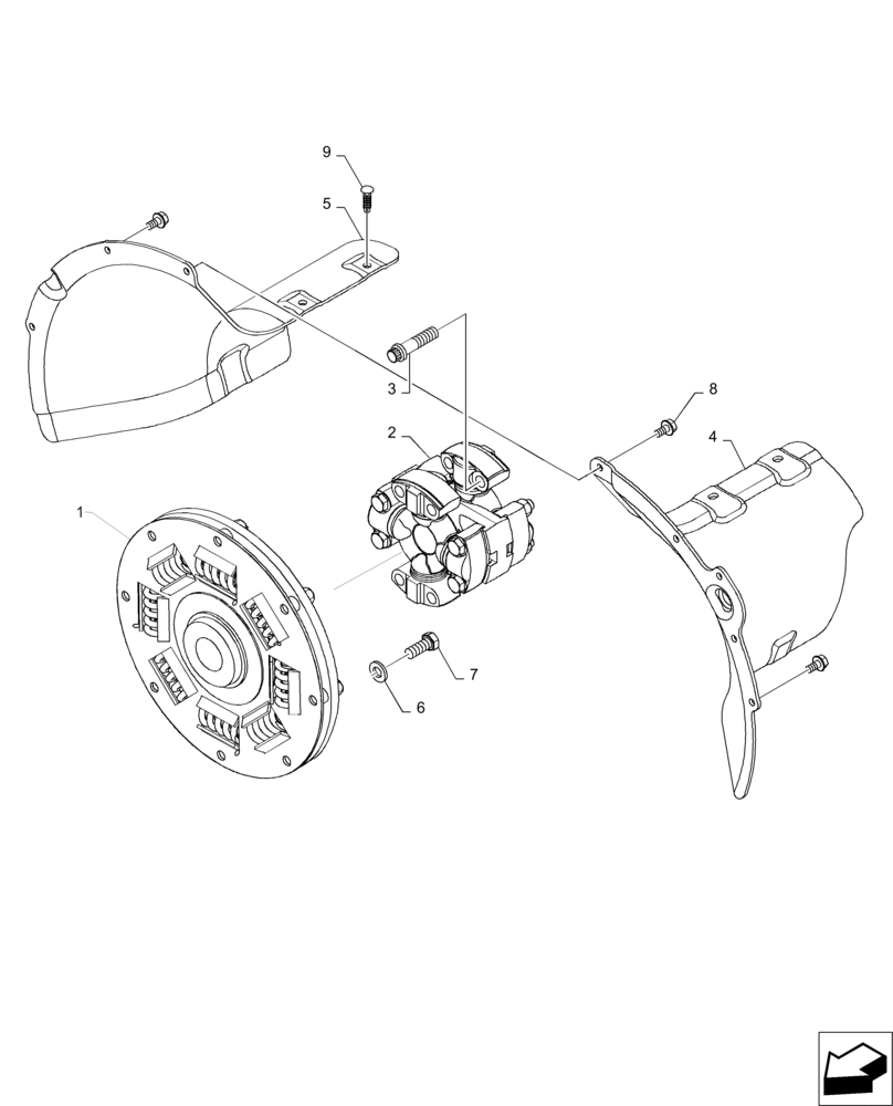 Схема запчастей Case IH MAGNUM 235 - (10.110.AD) - DAMPER, PST SHAFT & SHIELD (10) - ENGINE