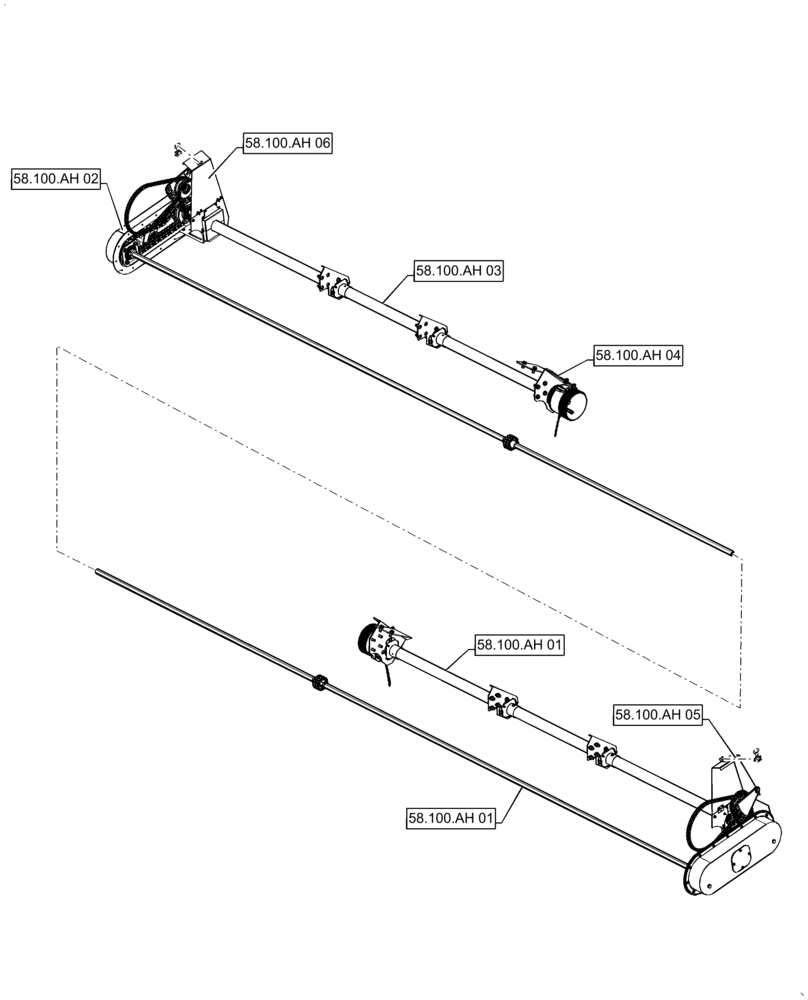 Схема запчастей Case IH 4416-30 - (00.000.58[04]) - PICTORIAL INDEX - ATTACHMENTS/HEADERS, DRIVE ASSY (00) - GENERAL & PICTORIAL INDEX