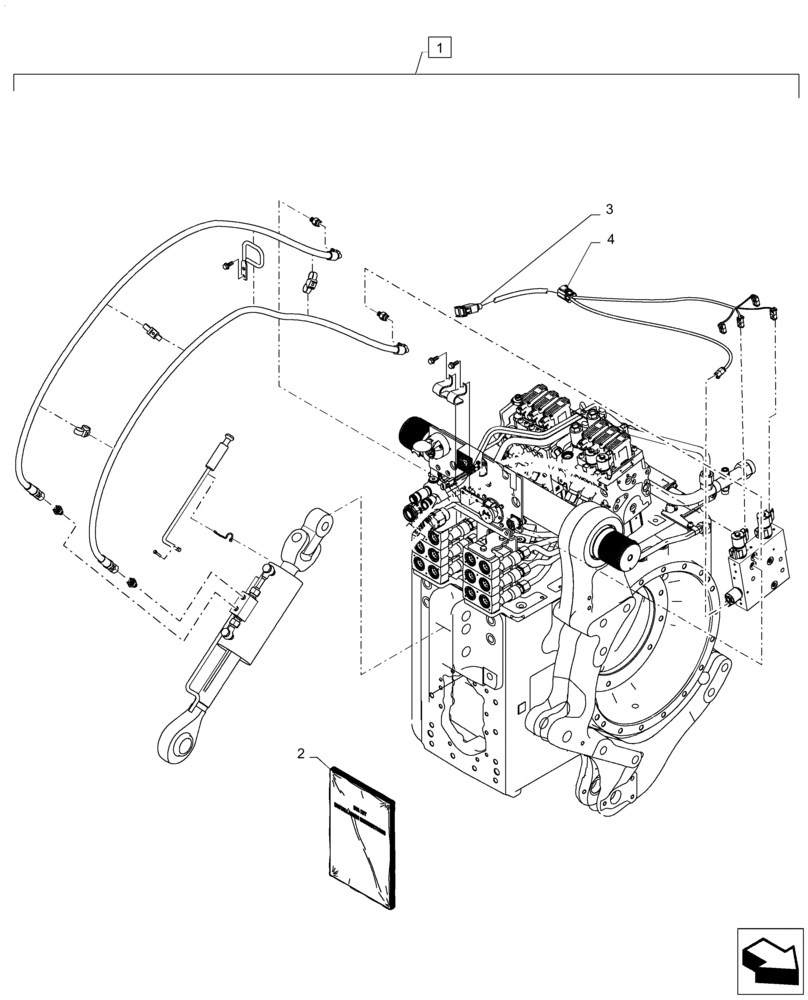 Схема запчастей Case IH MAGNUM 310 - (88.100.35[02]) - DIA KIT, HYDRAULIC TOP LINK - BALL (88) - ACCESSORIES