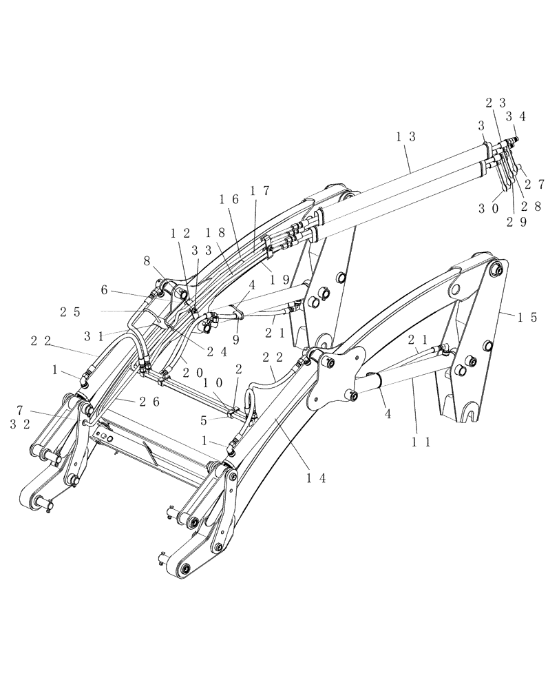 Схема запчастей Case IH L160 - (003) - HYDRAULICS (35) - HYDRAULIC SYSTEMS