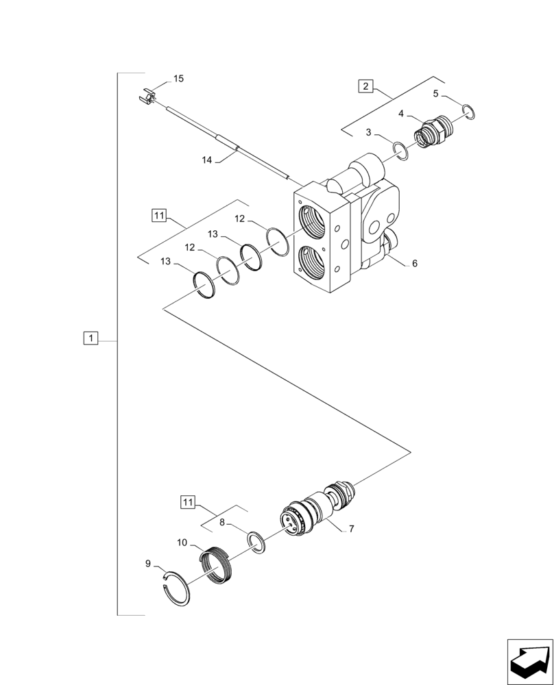 Схема запчастей Case IH MAGNUM 235 - (35.204.BB[03]) - REMOTE HYDRAULIC COUPLINGS (35) - HYDRAULIC SYSTEMS