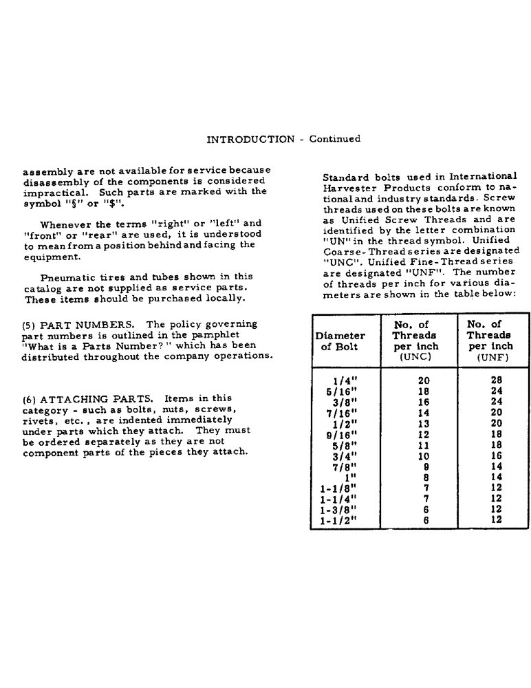Схема запчастей Case IH 92 - (4) - INTRODUCTION, CONTINUED 
