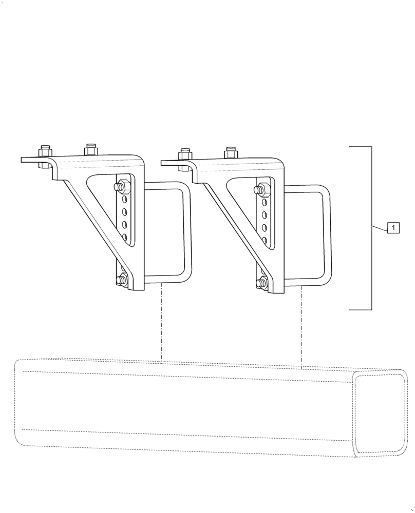 Схема запчастей Case IH PRECISION PLANT - (88.100.06[18]) - PRECISION PLANTING ANGLE BRACKETS FOR MOUNTING THE CLEANSWEEP 