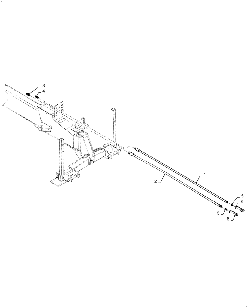 Схема запчастей Case IH 1255 - (35.780.AD[02]) - TO TRACTOR HOSES BULK FILL 2 PT (35) - HYDRAULIC SYSTEMS