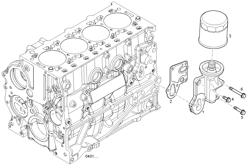 Схема запчастей Case IH F5AE9484A A003 - (3022.008) - HOUSING OIL 