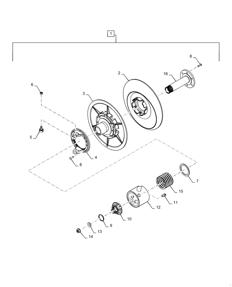 Схема запчастей Case IH 5140 - (66.260.AV[01]) - PULLEY, TORQUE LIMITER (66) - THRESHING