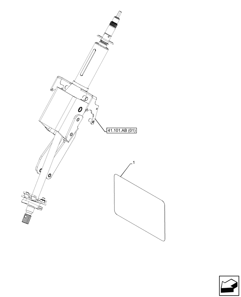 Схема запчастей Case IH MAXXUM 145 - (90.108.AE[05]) - VAR - 391630, 743723, 743812 - DECAL, STEERING COLUMN (90) - PLATFORM, CAB, BODYWORK AND DECALS