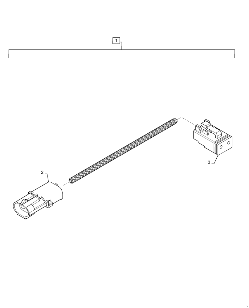 Схема запчастей Case IH 2355 - (55.404.AC[02]) - BEACON EXTENSION HARNESS (55) - ELECTRICAL SYSTEMS