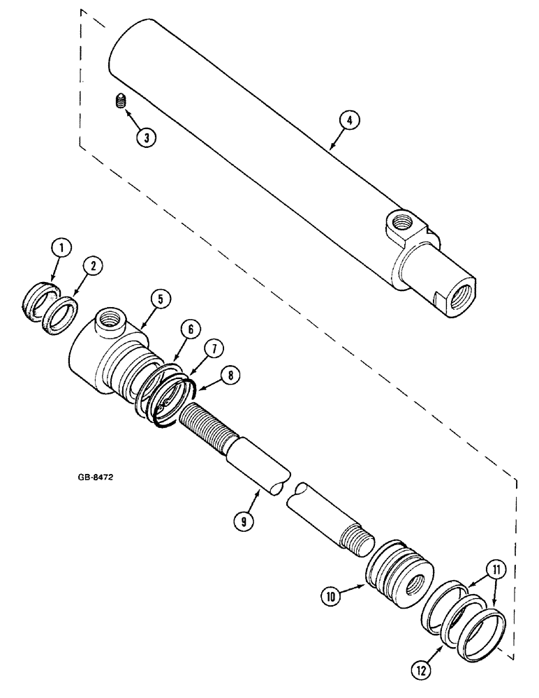 Схема запчастей Case IH 533 - (5-268) - STEERING CYLINDER (05) - STEERING