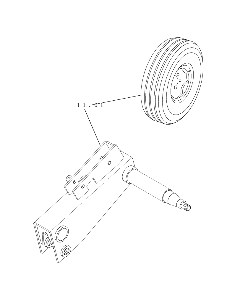Схема запчастей Case IH DC162 - (11.00) - WHEELS- PICTORIAL INDEX (11) - WHEELS