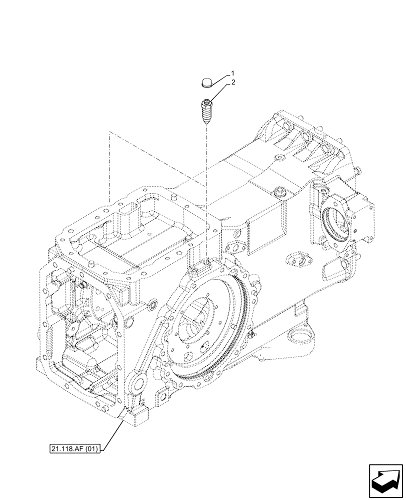 Схема запчастей Case IH MAXXUM 150 - (33.202.AK[02]) - VAR - 390711 - BRAKE DISC, BLEED SCREW (33) - BRAKES & CONTROLS