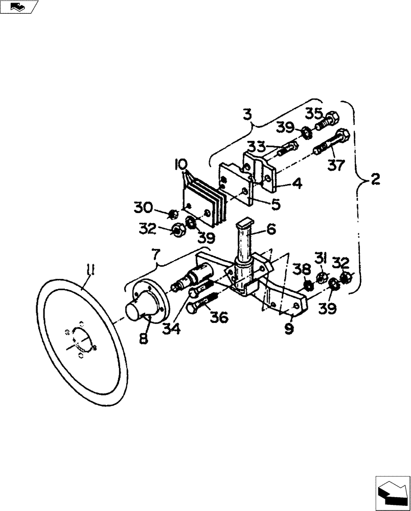 Схема запчастей Case IH 600 SERIES - (75.200.07) - FRONT RIGID COLTER ASSEMBLY (75) - SOIL PREPARATION